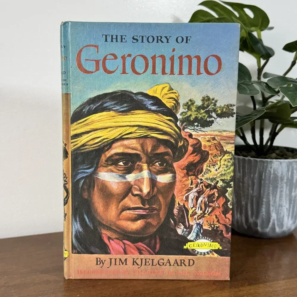 The Story of Geronimo by Jim Kjelgaard 1958 Grosset & Dunlap Signature Book HC